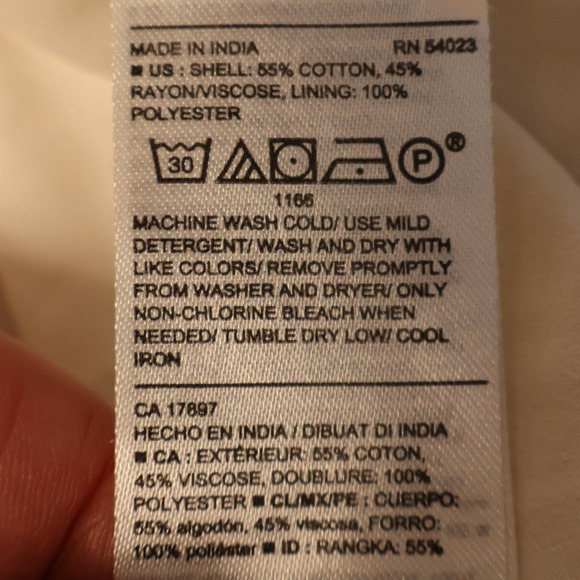 Old Navy Tropical Floral Dress Off Shoulder White Smocked Back Ruffle Size S - Picture 7 of 11